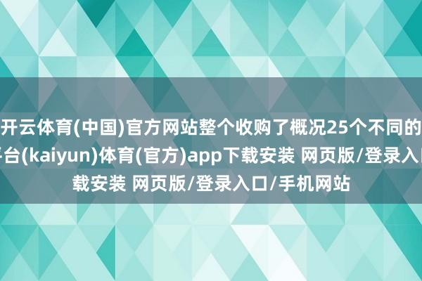 开云体育(中国)官方网站整个收购了概况25个不同的品牌-开云平台(kaiyun)体育(官方)app下载安装 网页版/登录入口/手机网站