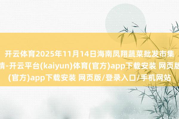 开云体育2025年11月14日海南凤翔蔬菜批发市集惩处有限公司价钱行情-开云平台(kaiyun)体育(官方)app下载安装 网页版/登录入口/手机网站